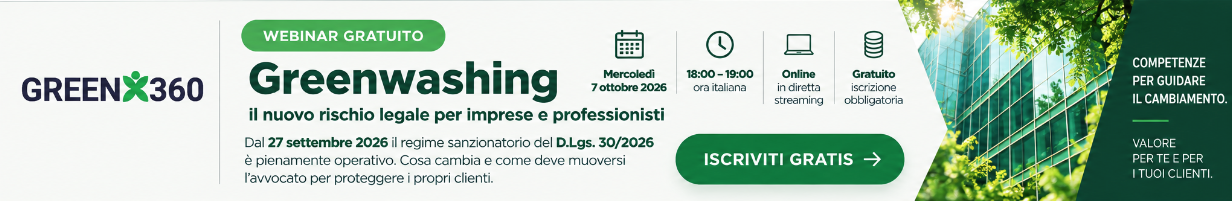 Webinar gratuito GreenX360 sul greenwashing
